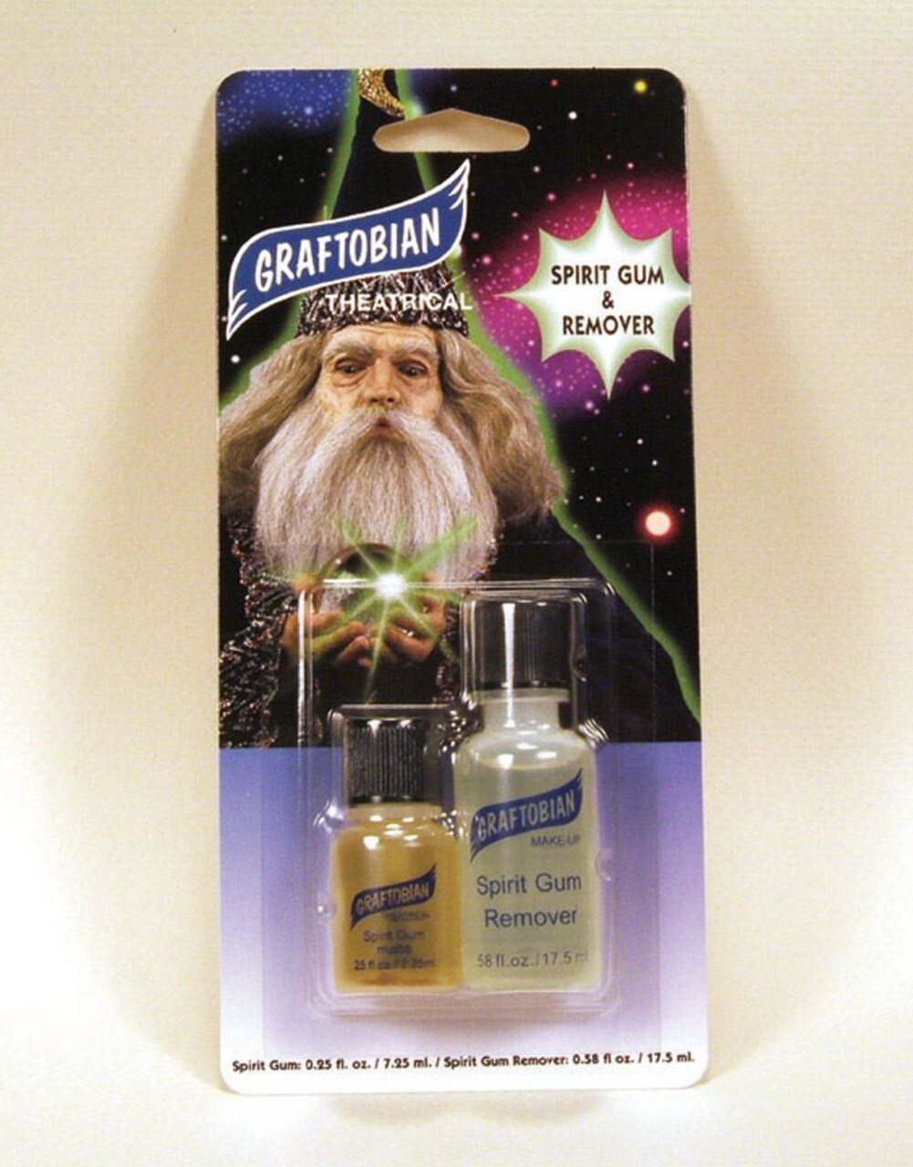 SPIRIT GUM AND REMOVER COMBO pack kit prosthetics adhesive graftobian makeup